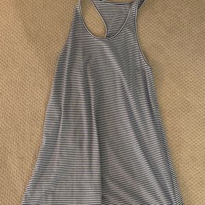 Navy and white stripe Love by gap cover up.